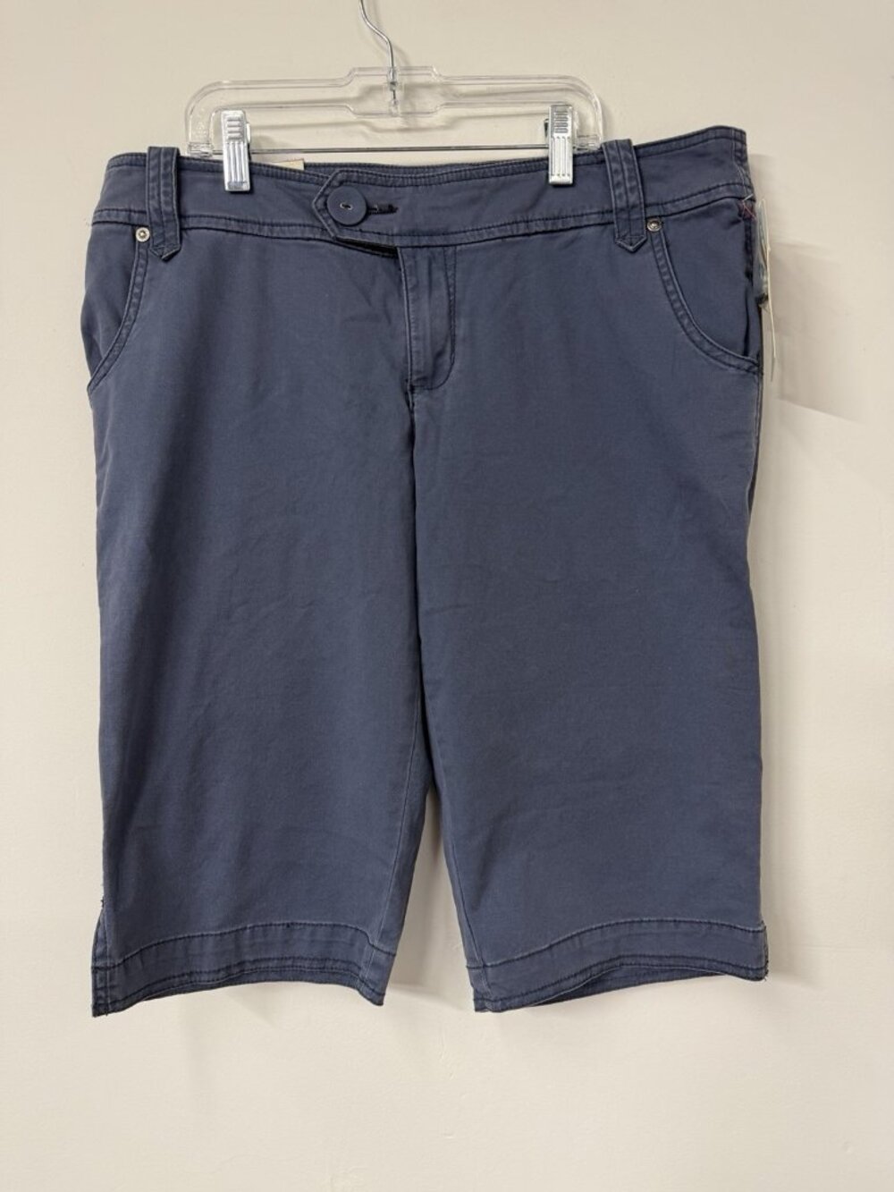 Vtg Mossimo Supply Co Women’s Sz 11 Shorts Blue Gray Bermuda Low Rise NWT #3272